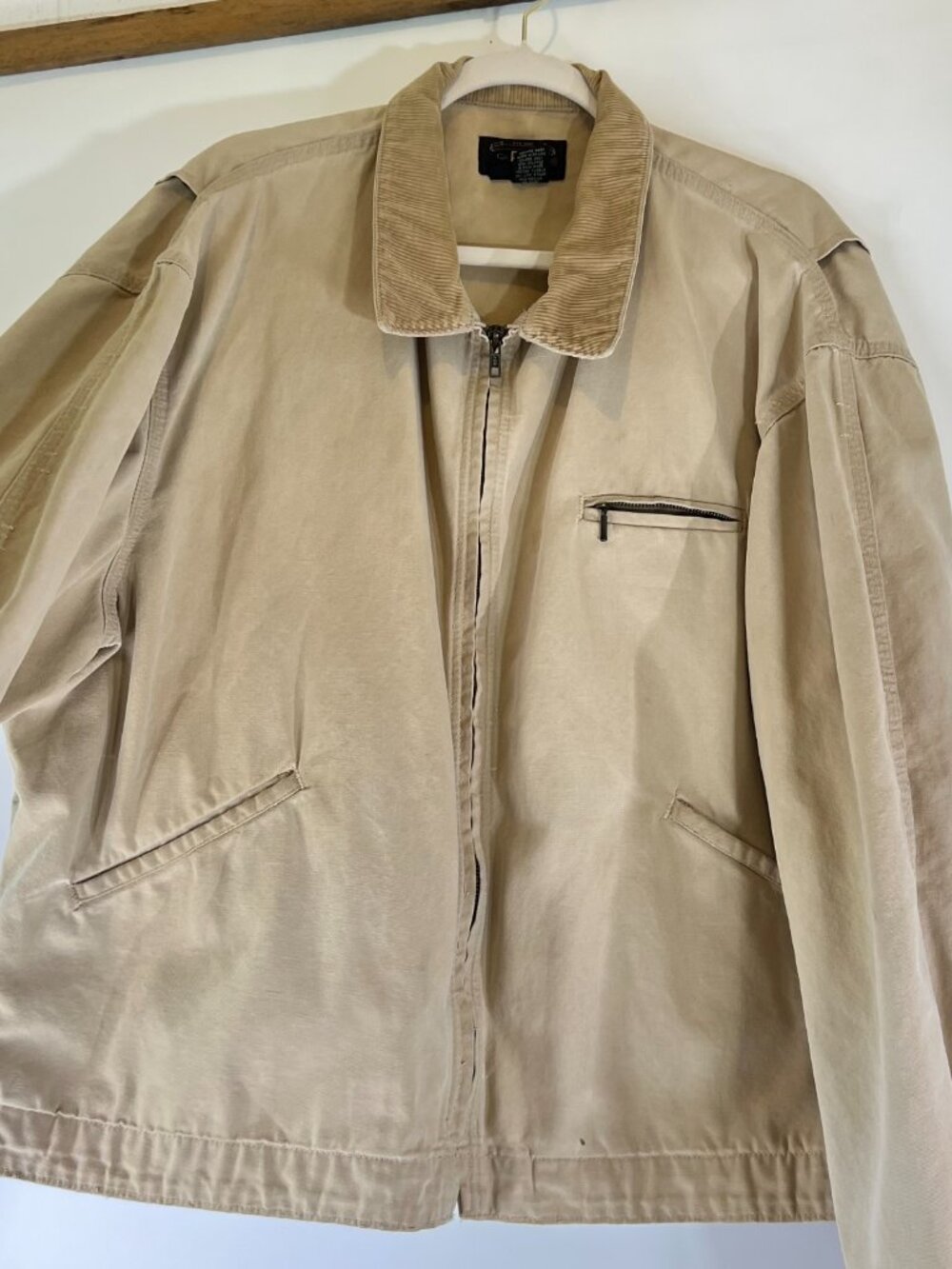 Rrl Ralph Lauren 90s Three Star Cotton Duck Detroit Work Jacket Tan Men's XL